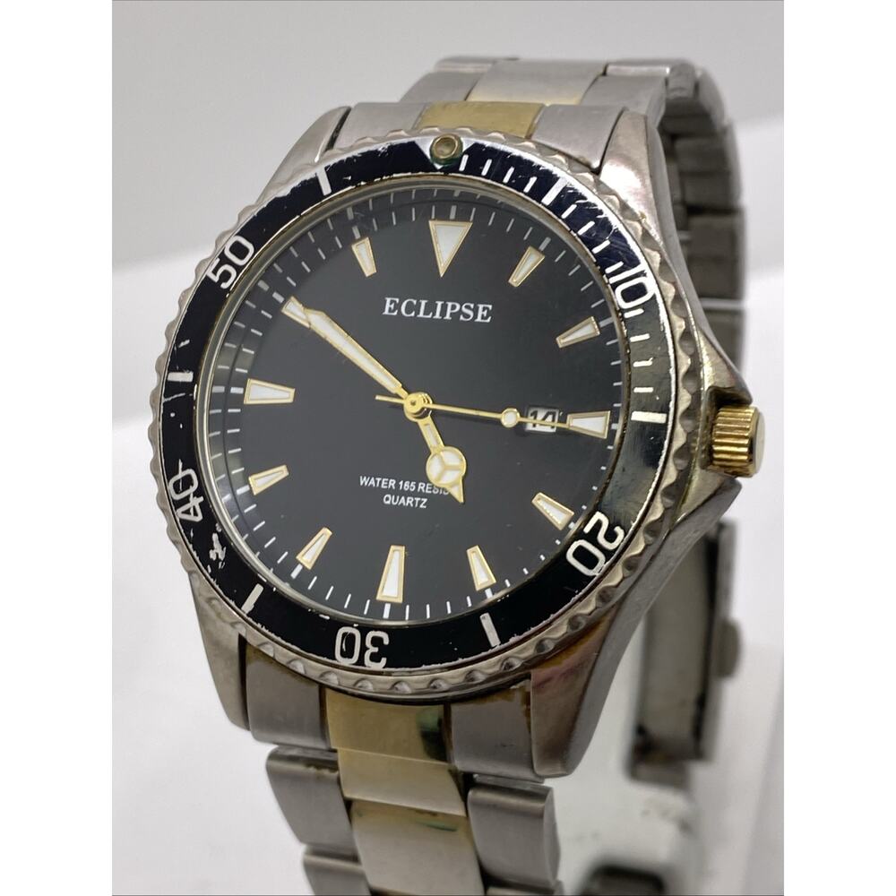 Eclipse Mens Dive Style Watch Works New Battery